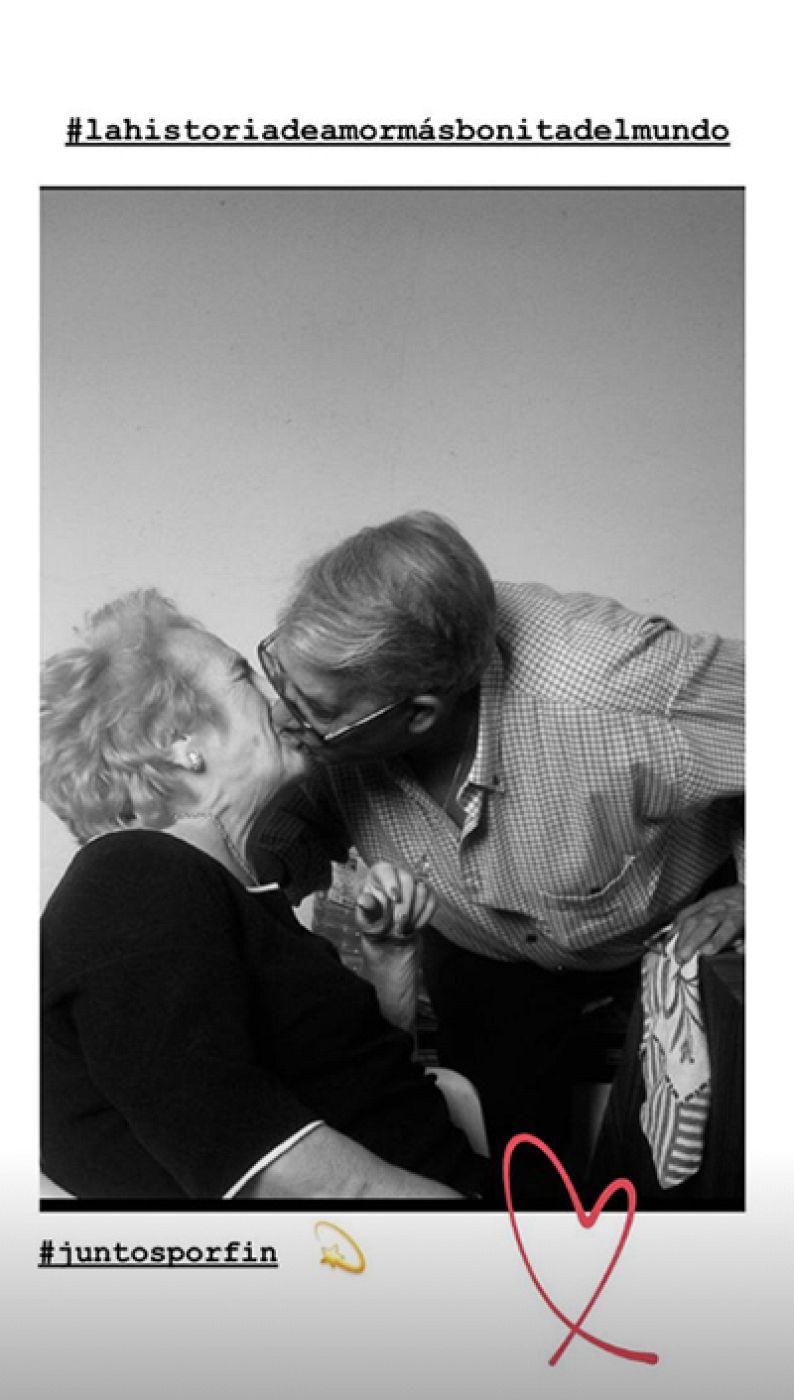 Imagen que subió Sara Carbonero de sus abuelos