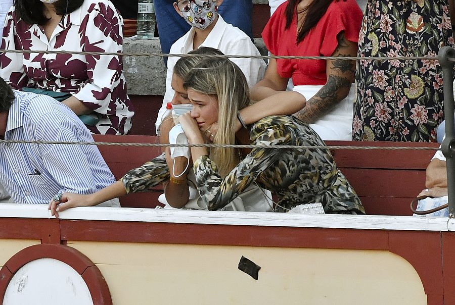 Ana Soria se lleva un gran susto tras la cogida de Enrique Ponce