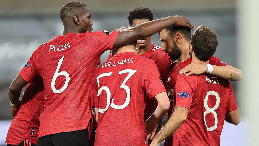 El Manchester United celebra 1-0