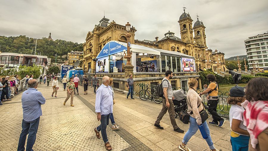 La carpa de RTVE en San Sebastián, el año pasado