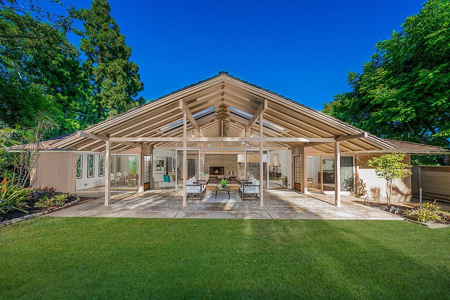 Patio trasero de la casa de 'Las chicas de oro'