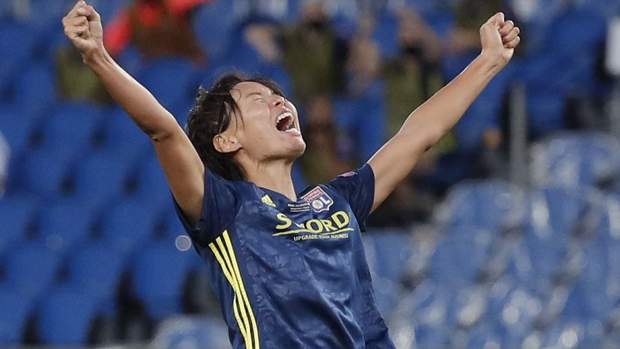 Imagen: Kumagai festeja el segundo gol
