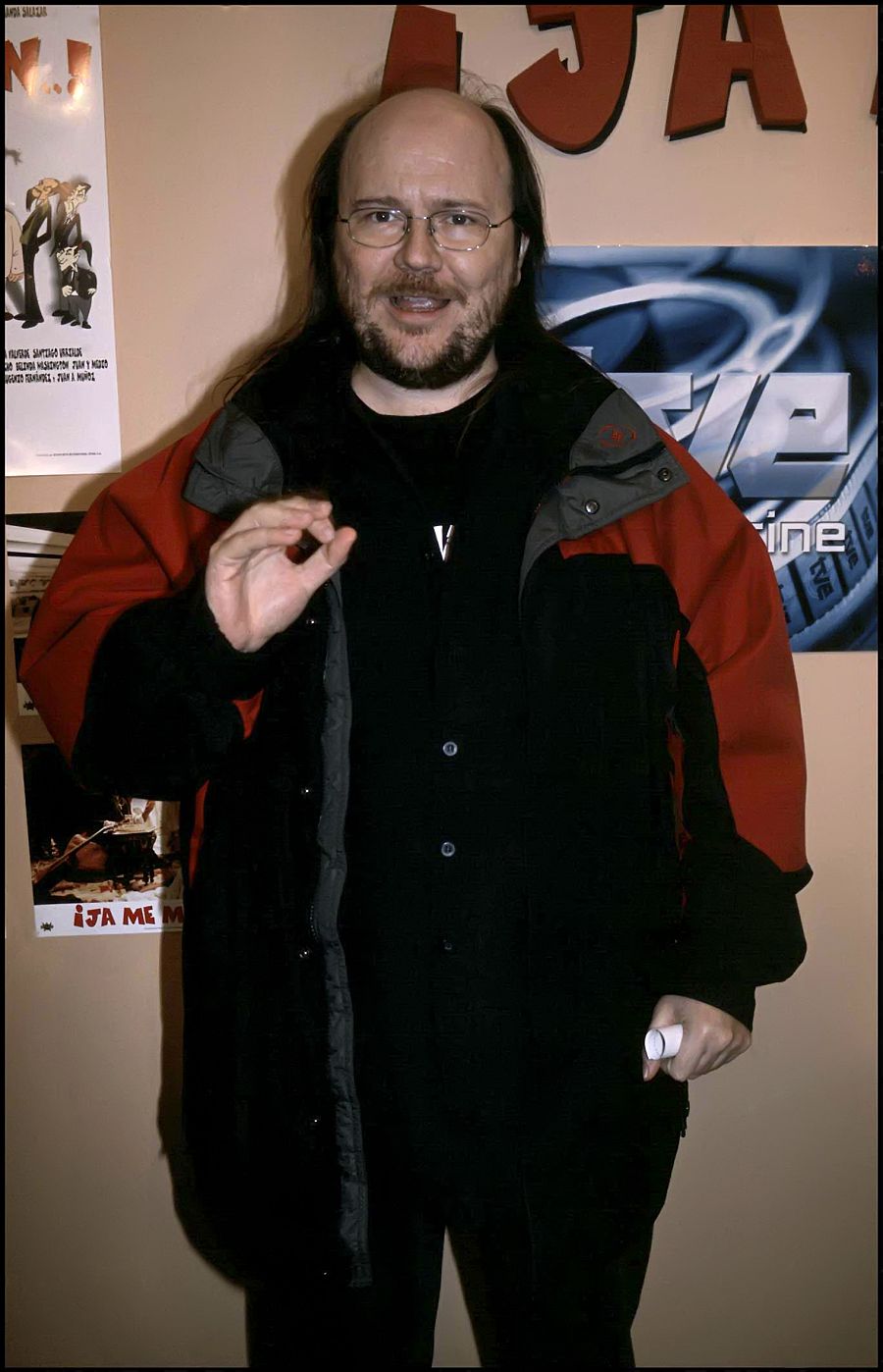 Santiago Segura en la presentación de 'Ja me maaten' en el años 2000