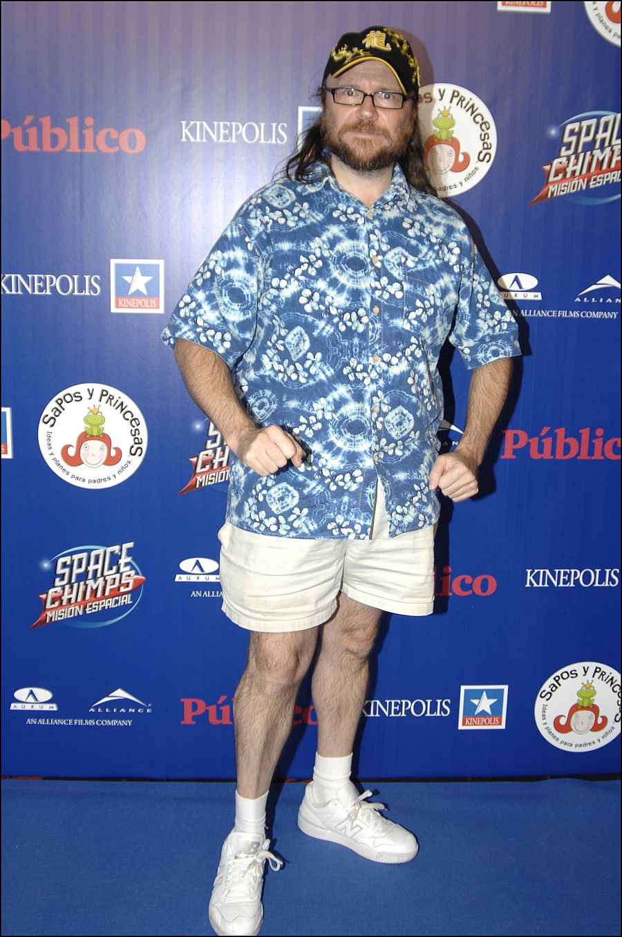 Santiago Segura en el 2008 en la presentación de 'Space Chimps'