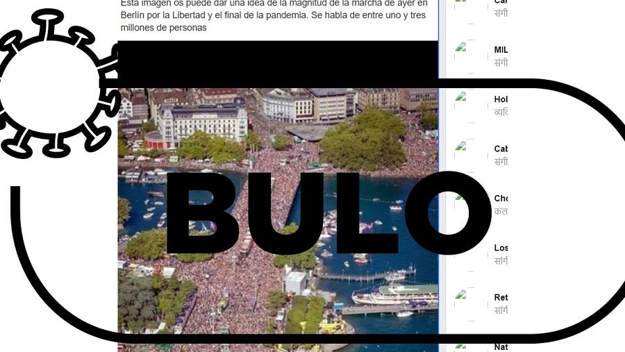 Manifestación ubicada erróneamente en Berlín