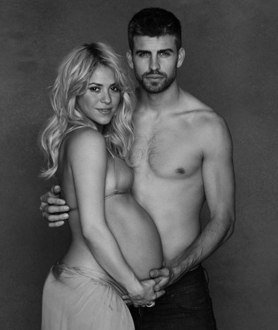 Shakira y Piqué posan para Unicef cuando la cantante estaba embarazada de su primer hijo