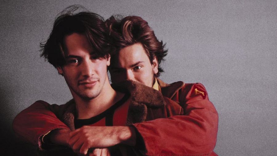 Keanu Reeves y River Phoenix, fotos para la promoción de 'My Own Private Idaho' (Gus Van Sant, 1991)