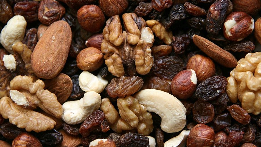 Nueces, snack saludable