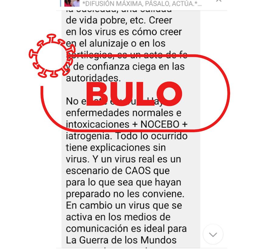 Mensaje en un canal de Telegram analizado: 