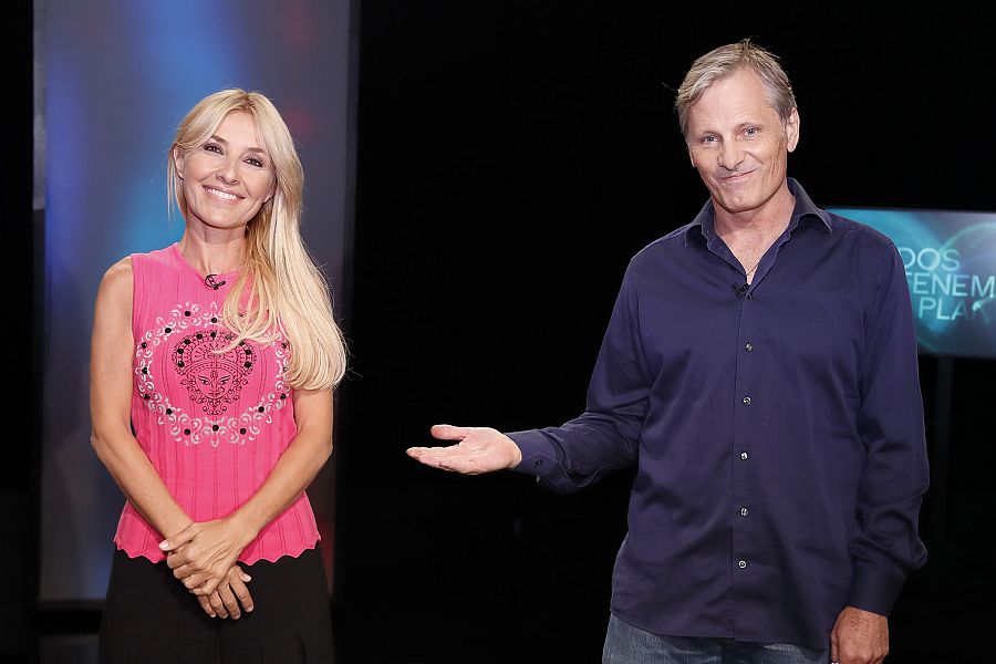 Cayetana Guillén Cuervo con Viggo Mortensen