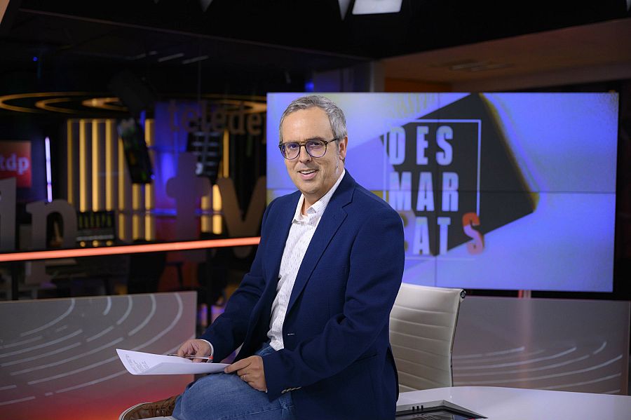 Albert Font al plató de 'Desmarcats'