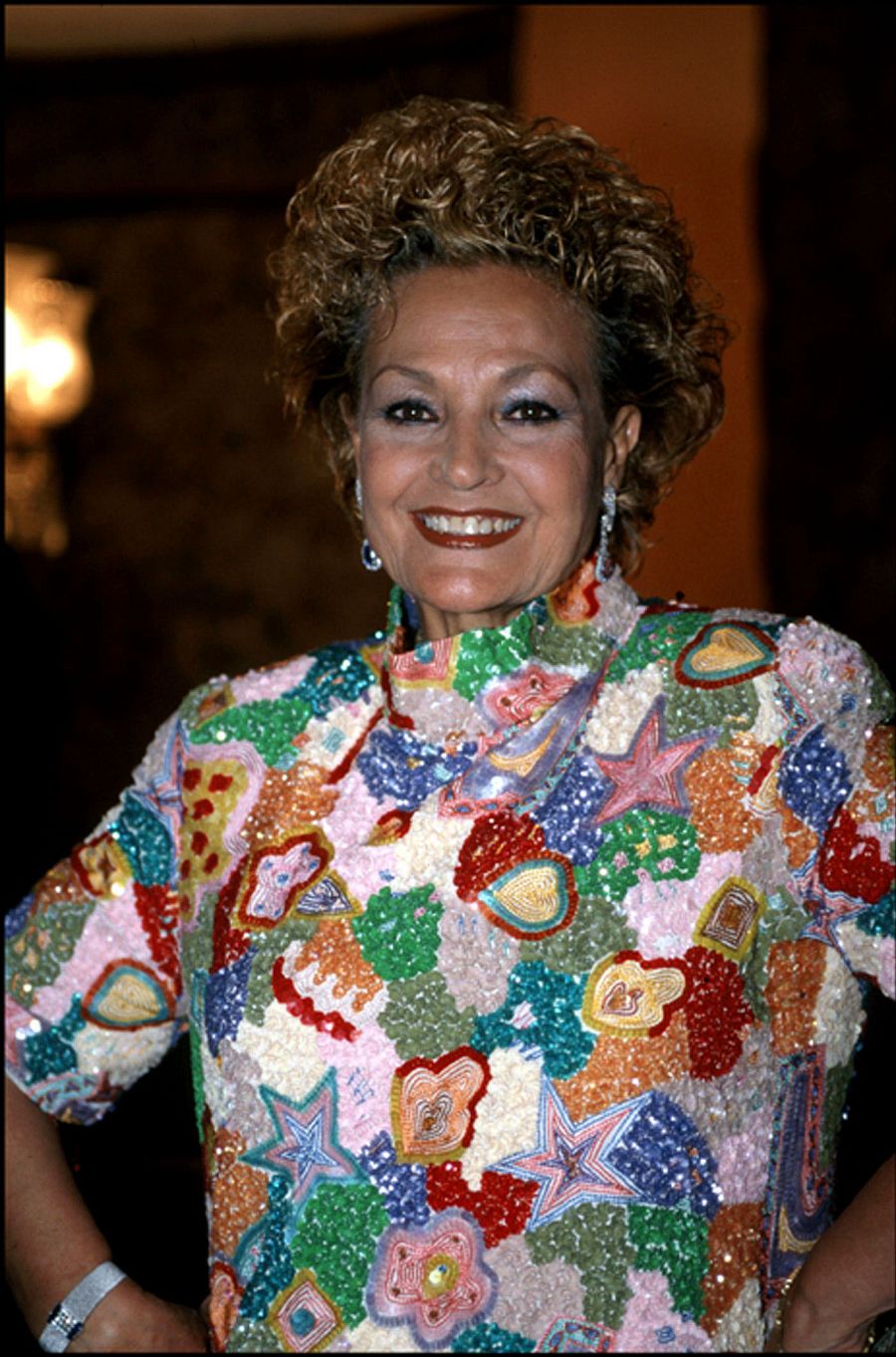 Carmen Sevilla posa durante los premios 'Mayte' en 1998