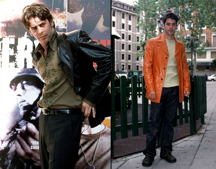 Eduardo Noriega durante la promoción de las películas 'Guerreros'  y 'El espinazo del diablo' (2001-2002)