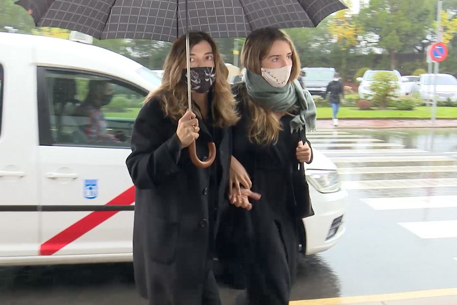 Xandra Falcó durante el tanatorio de Fernando Falco, Marques de Cubas en Madrid