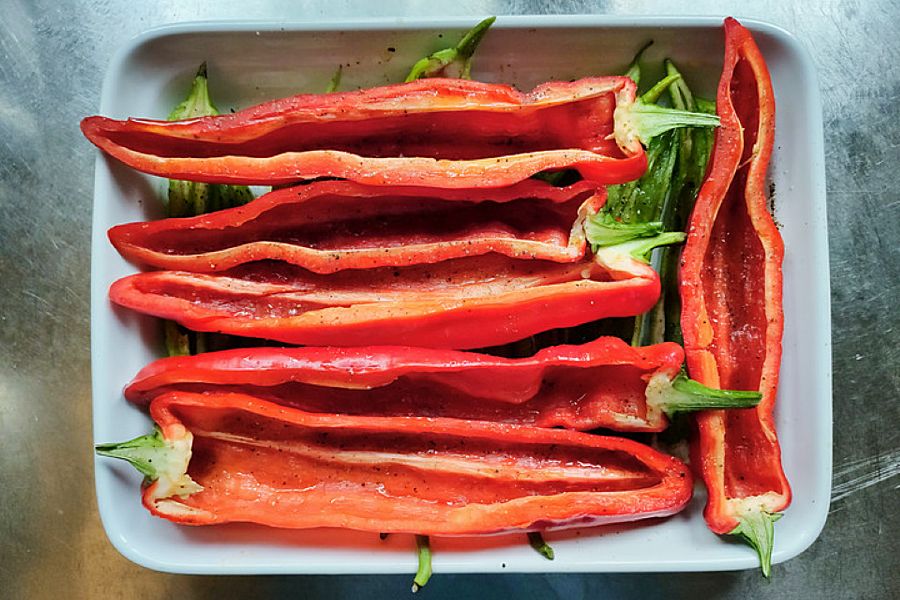 Pimientos al horno