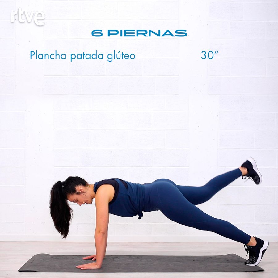 Elige tu reto con Patry Jordán: Ejercicio de plancha patada glúteo