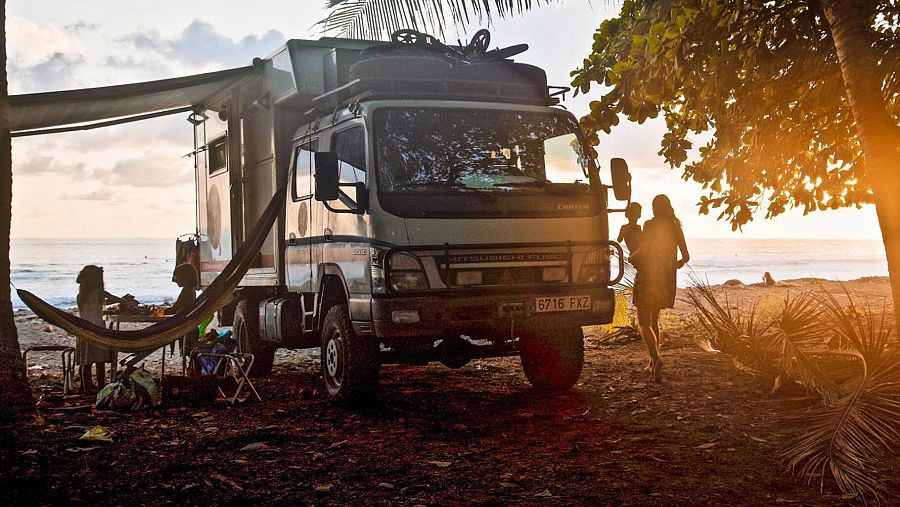 Lugar paradisíaco donde recaló la familia madrileña