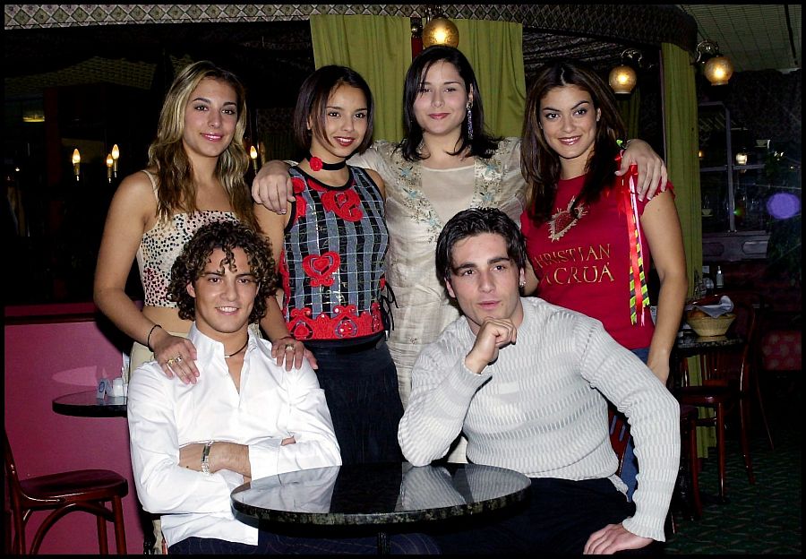 Chenoa junto a sus compañeros en Eurovisión 2002