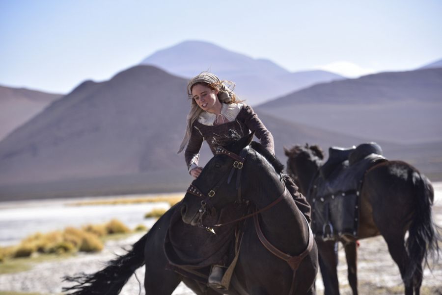 Elena Rivera en el rodaje del capítulo 4 de 'Inés del alma mía'