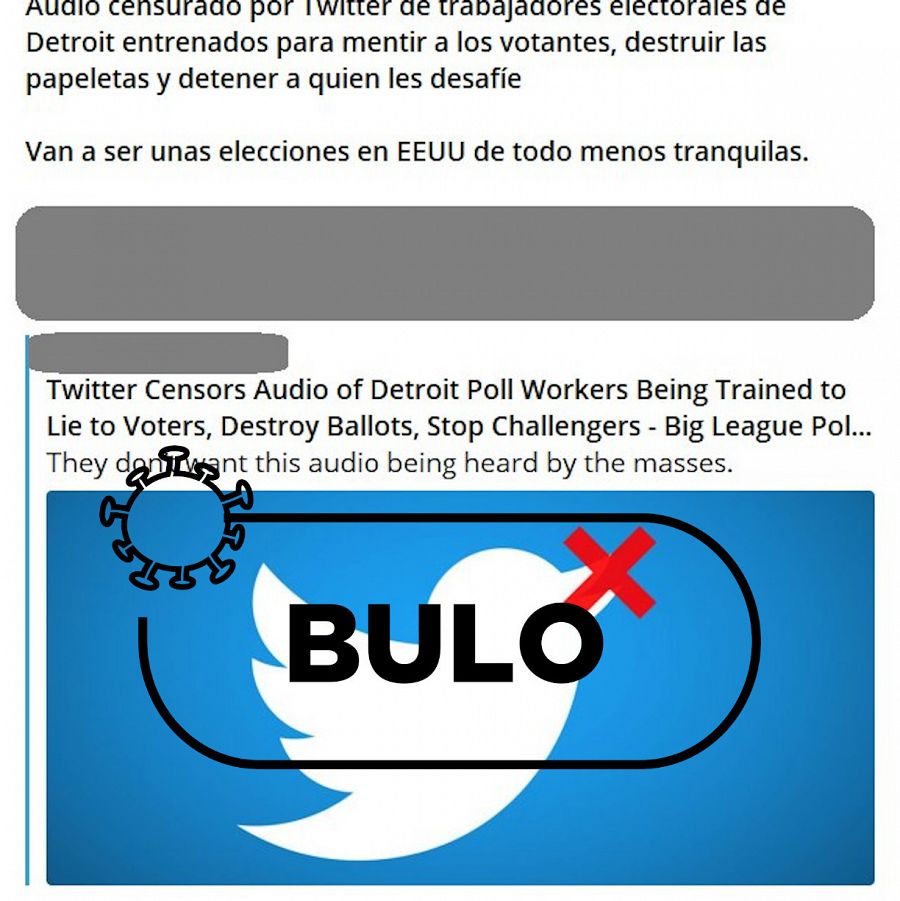 Bulo sobre la censura de testimonios del presunto fraude electoral