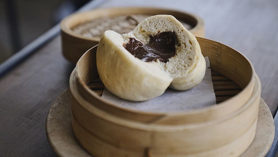 Receta de pan bao con chocolate