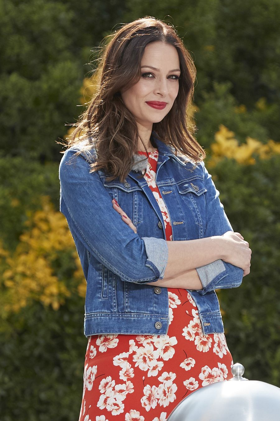 La presentadora y ex miss Eva González durante el rodaje de la 3 temporada del programa 