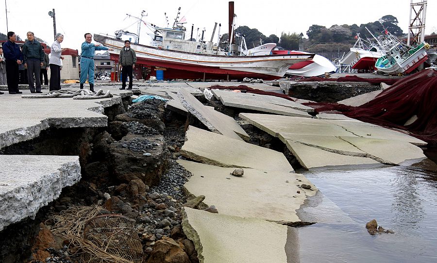 La ciudad japonesa de Kitaibaraki destrozada por el tsunami de 2011