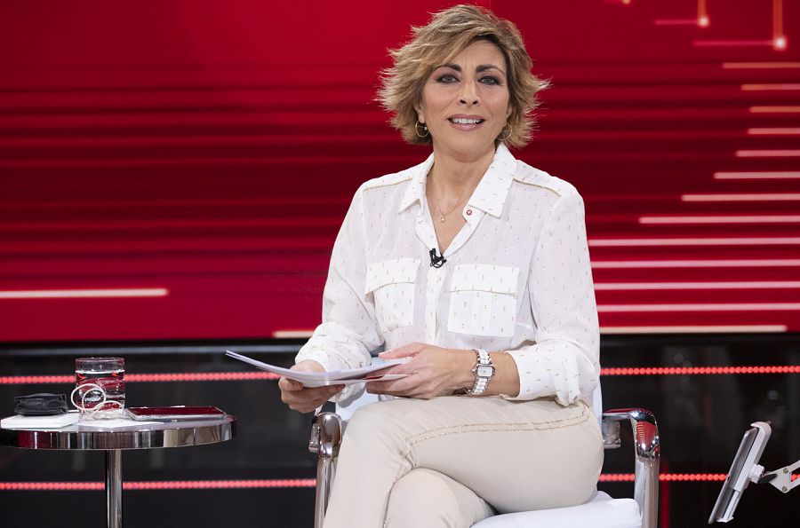 Mamen Asencio en el plató de QEQ