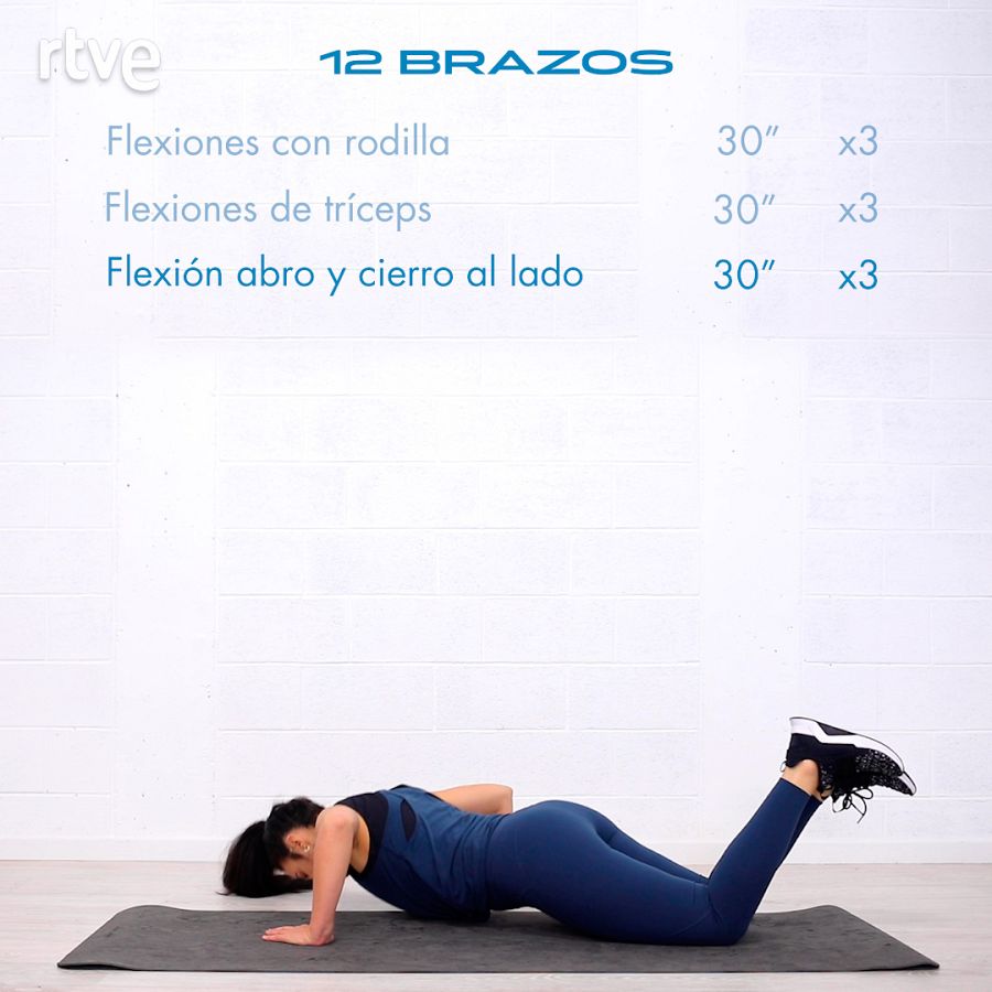 Elige tu reto con Patry Jordan: Ejercicio de flexión abro y cierro al lado