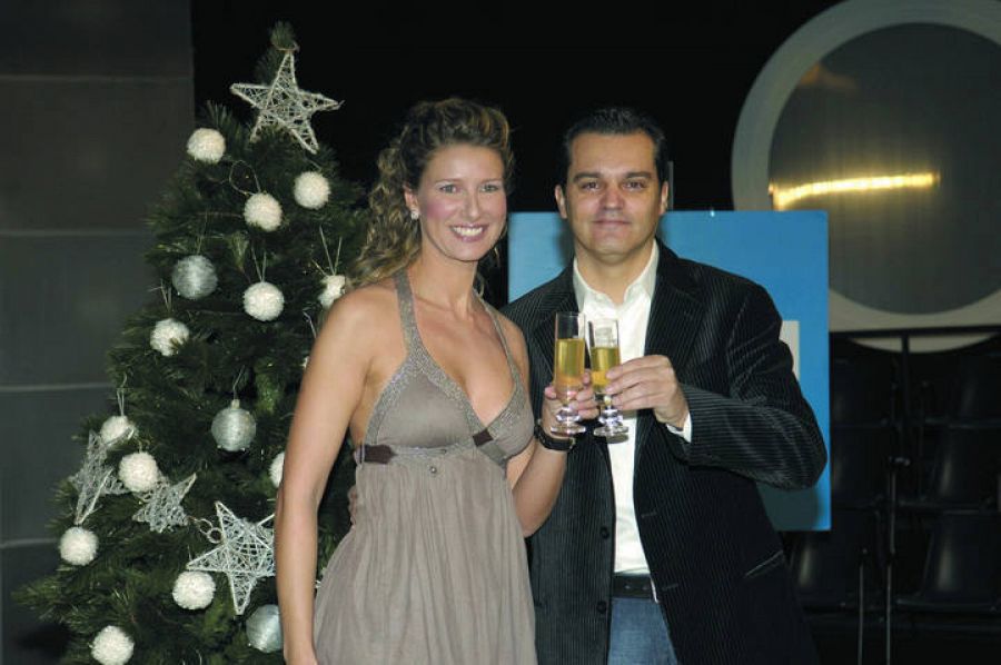 Anne Igartiburu y Ramón García preparan sus primeras campanadas, 2005