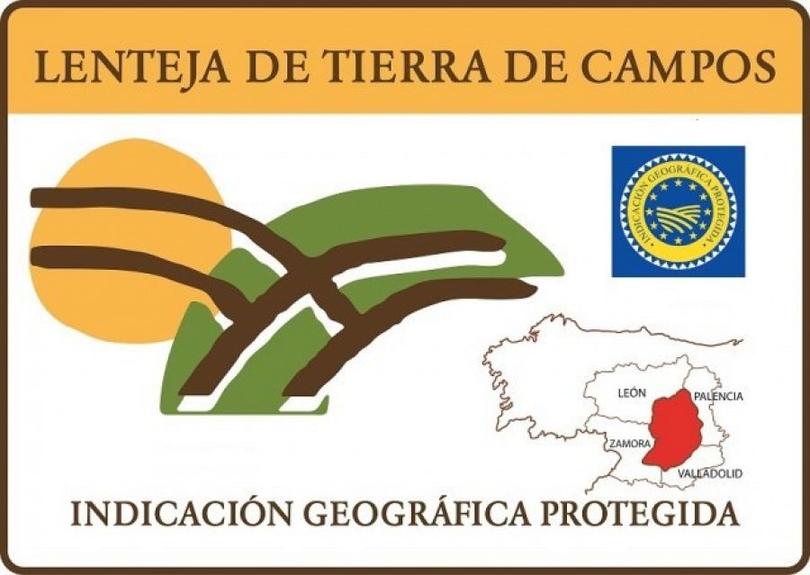 Etiqueta de la IGP Lenteja Tierra de Campos