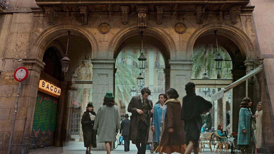 La Plaça Reial, una de las localizaciones utilizadas para el rodaje del anuncio de Lotería de Navidad.