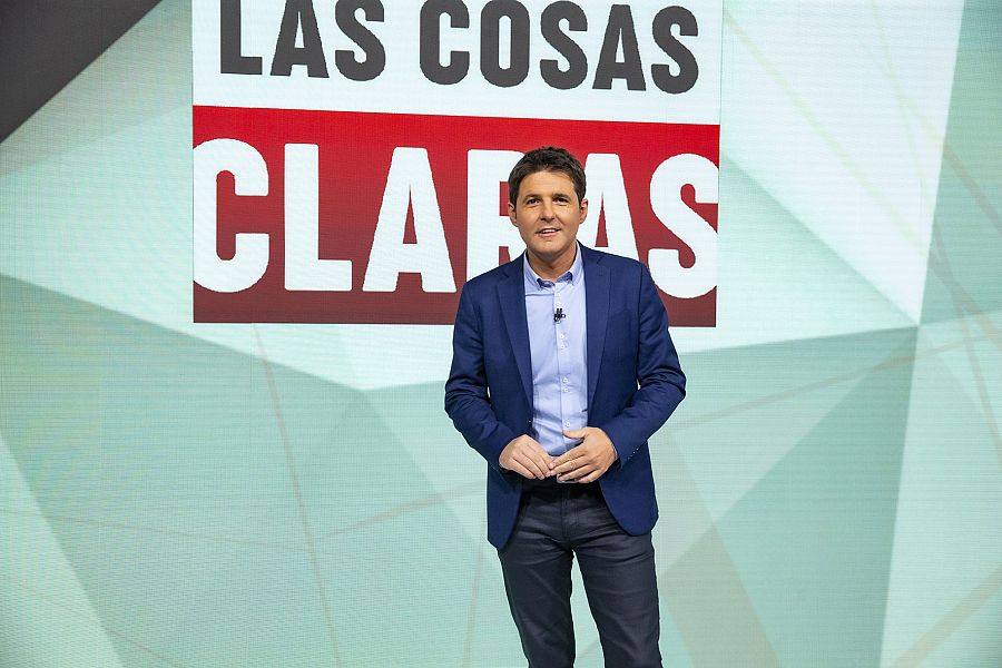 El periodista Jesús Cintora en el plató de 'Las cosas claras'