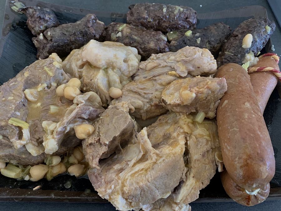 Berza: pringá a punto