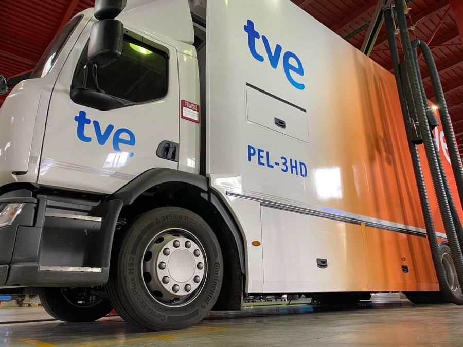 Part del davant de l'exterior de la nova unitat mòbil