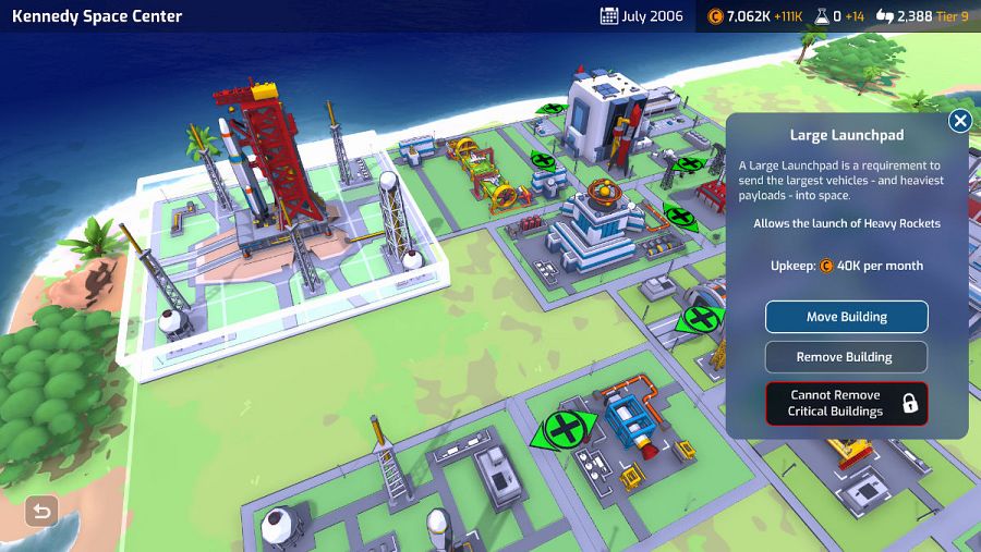 Construir nuevos edificios en la base nos permitirá progresar