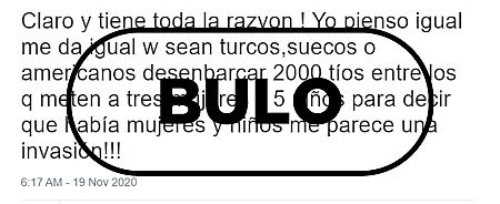 Otro de los comentarios que sugiere la invasión militar.