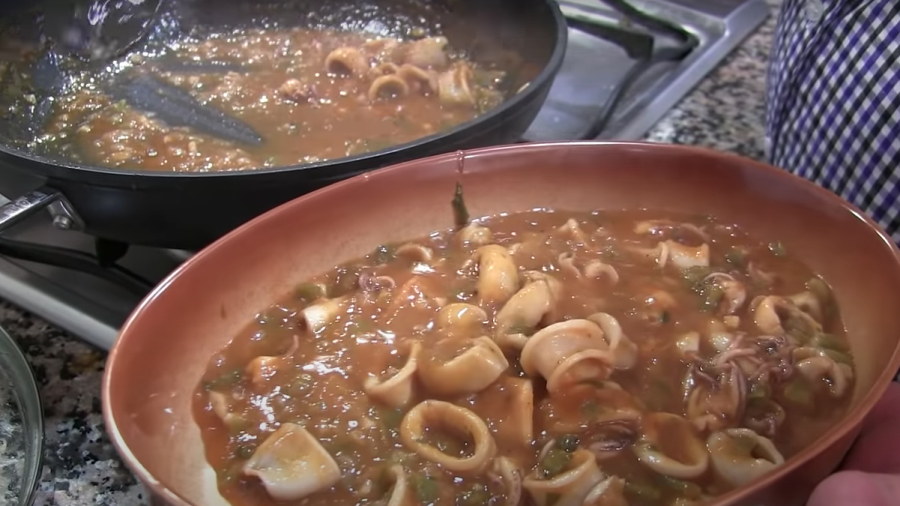 Calamares en salsa a la malagueña