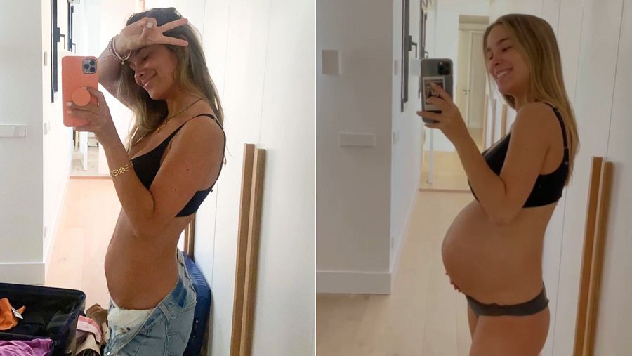 María Pombo luce barriguita en la recta final de su embarazo y se presenta como 'María Bombo'