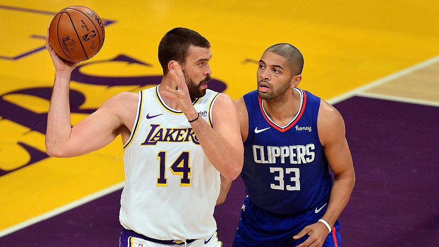 Marc Gasol ya viste la camiseta de los Lakers