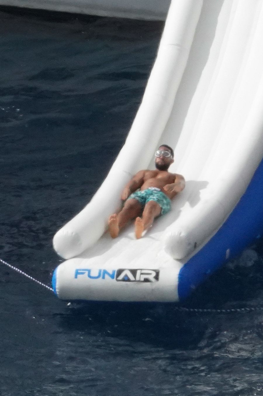 John Legend en su yate en St Barth