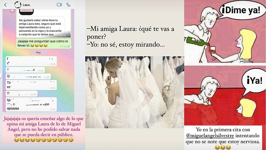 Algunas de las publicaciones de La Vecina Rubia en su cuenta de Instagram