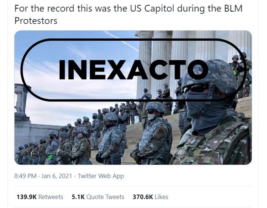 Esta imagen es real, pero se tomó en el Lincoln Center