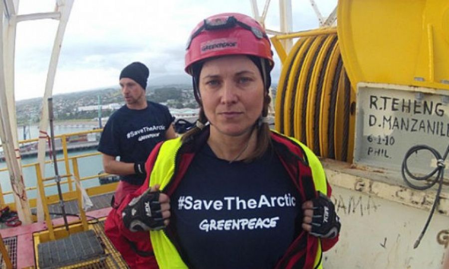 Lucy Lawness, miembro de Greenpeace