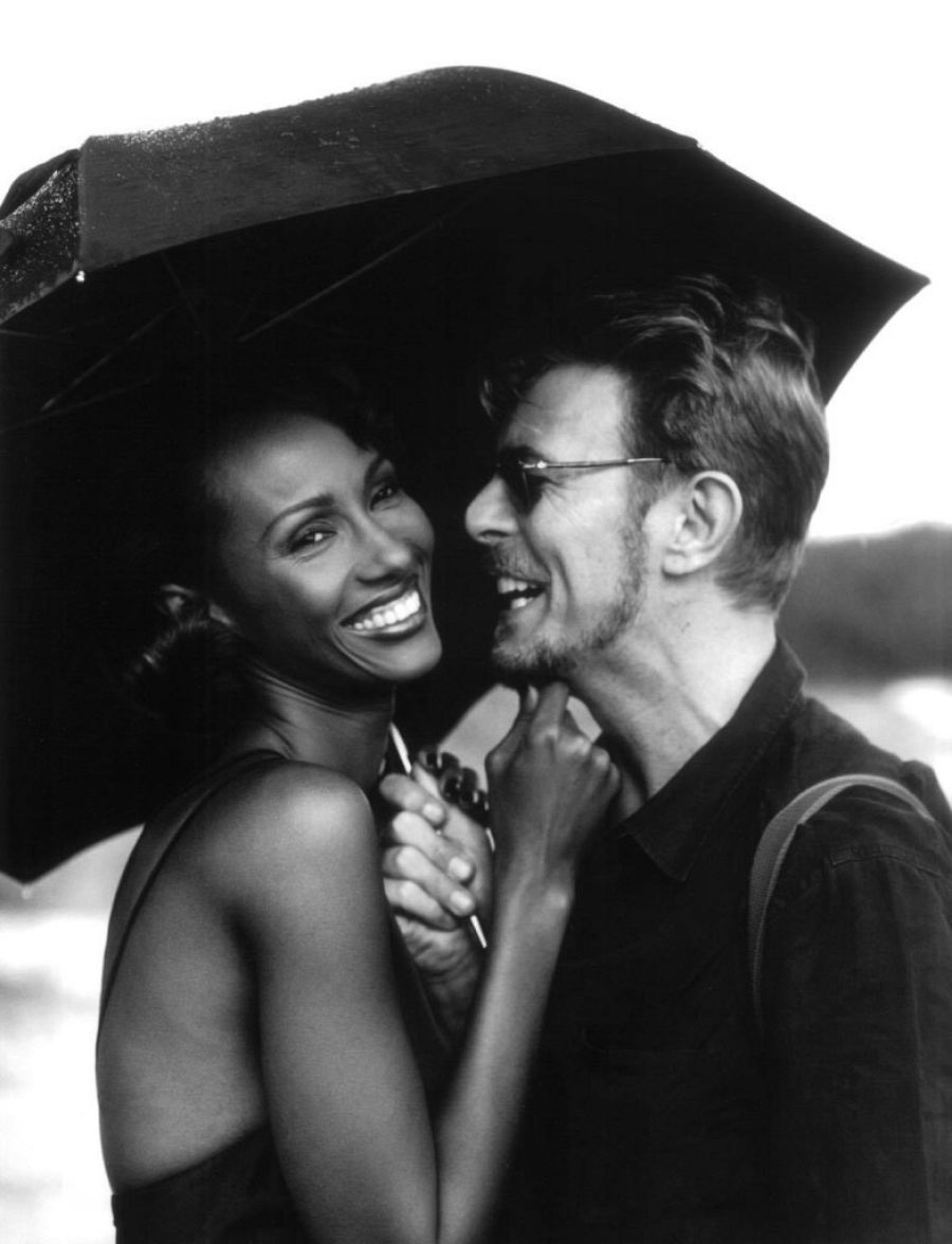David Bowie y la supermodelo Iman