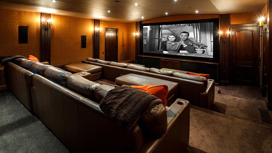 Sala de cine perteneciente a la mansión de Liam Payne