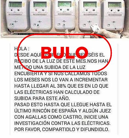 Imagen con la captura del bulo.