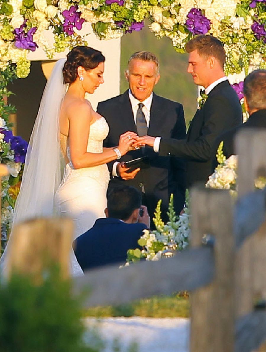 Boda de Nick Carter y Lauren Kitt  en Santa Bárbara, California, el 12 de Abril de 2014.