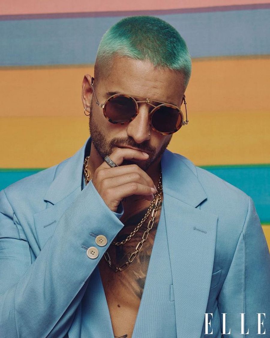 Maluma protagoniza la portada de la revista de moda 'Elle'