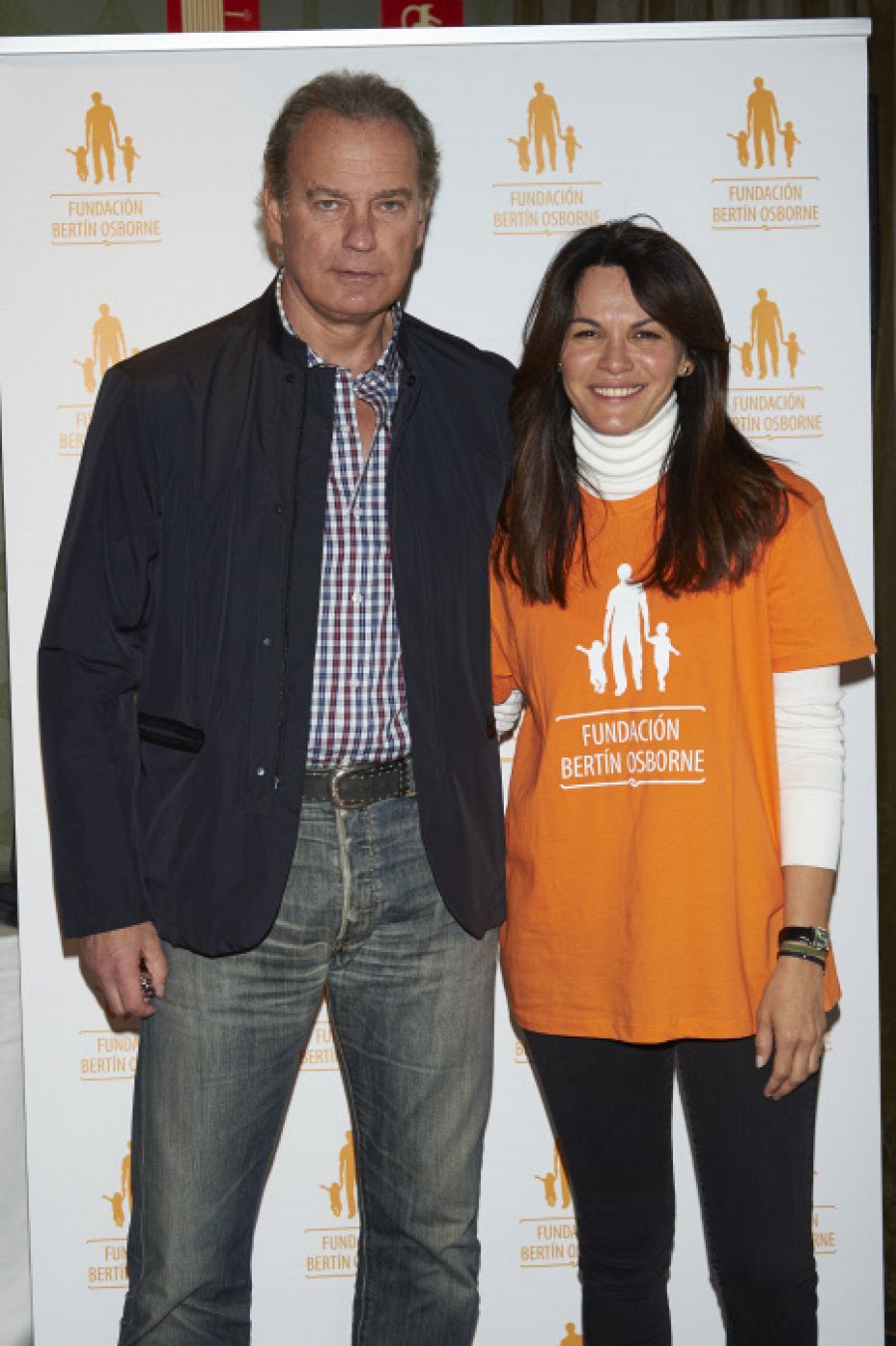 Bertín Osborne y Fabiola Martínez durante un evento de su fundación